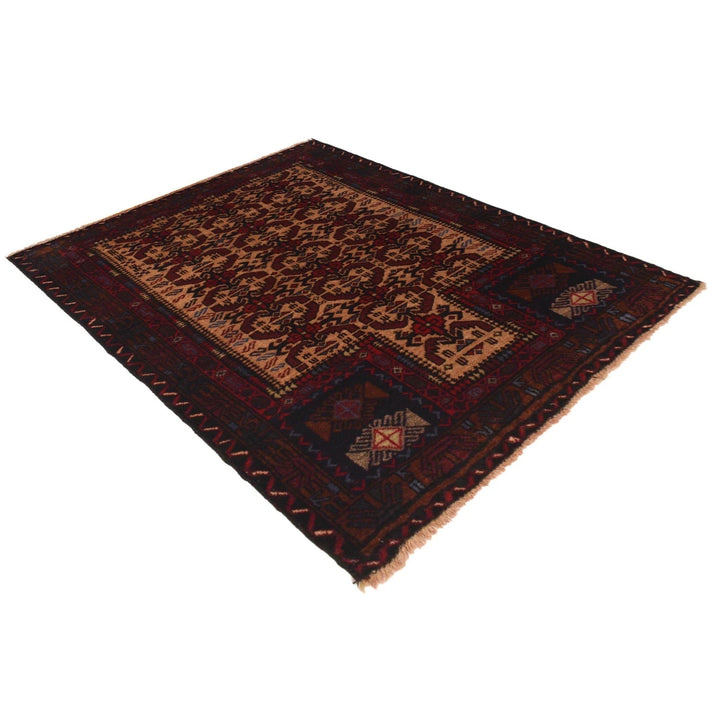 Afghan Prayer Rug 2' 9" x 3' 9" Hand-Knotted | No. AL18683