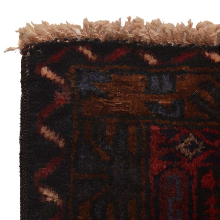 Afghan Prayer Rug 2' 9" x 3' 9" Hand-Knotted | No. AL18683