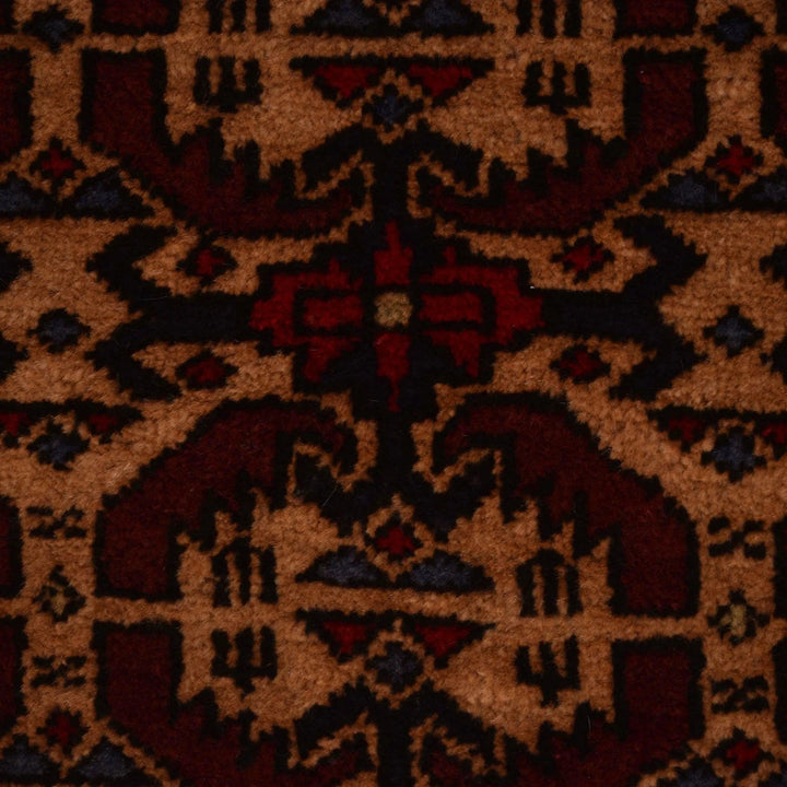 Afghan Prayer Rug 2' 9" x 3' 9" Hand-Knotted | No. AL18683