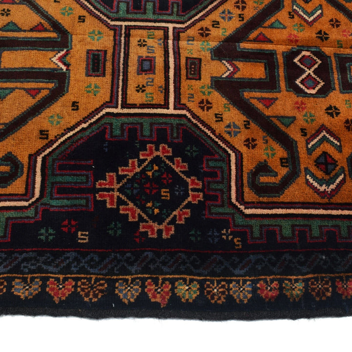 Afghan Baluchi Rug 2' 8" x 4' 6" Hand-Knotted | No. AL18699