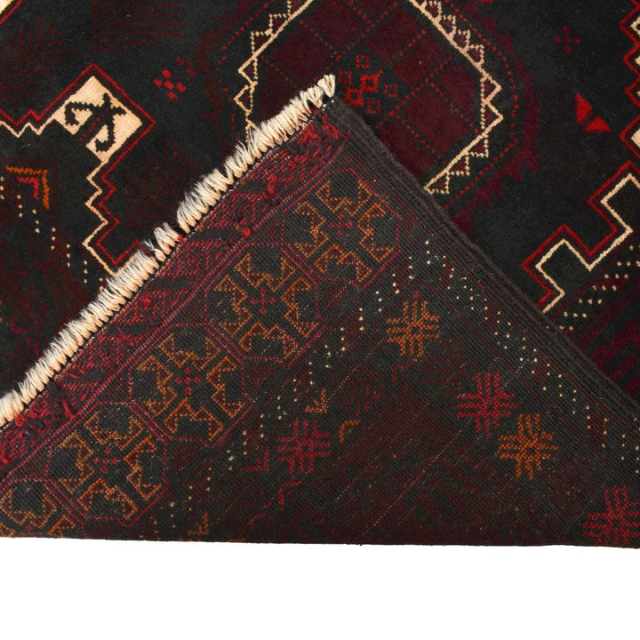Afghan Baluchi Rug 4' 6" x 6' 5" Hand-Knotted | No. AL18742