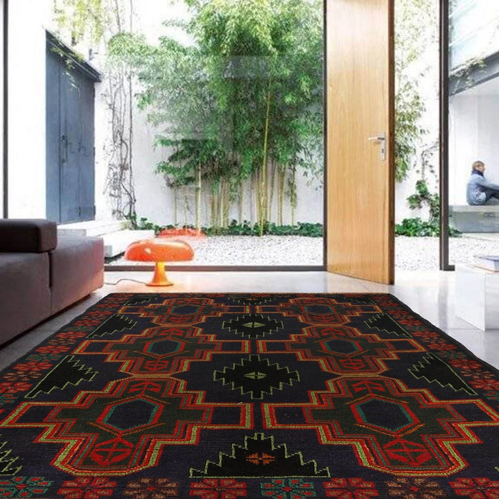 Afghan Baluchi Rug 3' 11" x 6' 3" Hand-Knotted | No. AL18760