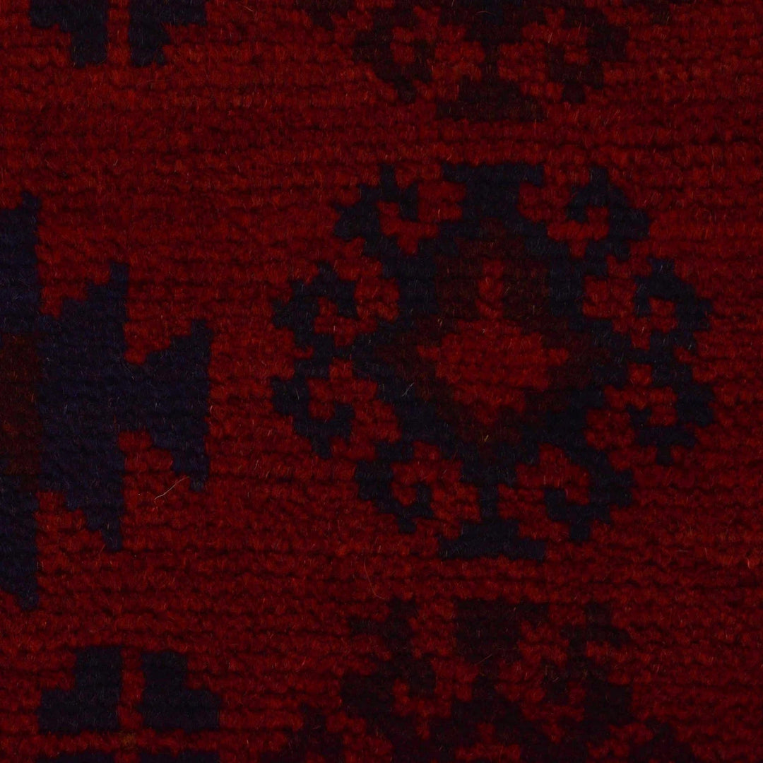 Red Afghan Baluchi Rug 2' 9" x 4' 8" Hand-Knotted | No. AL18976