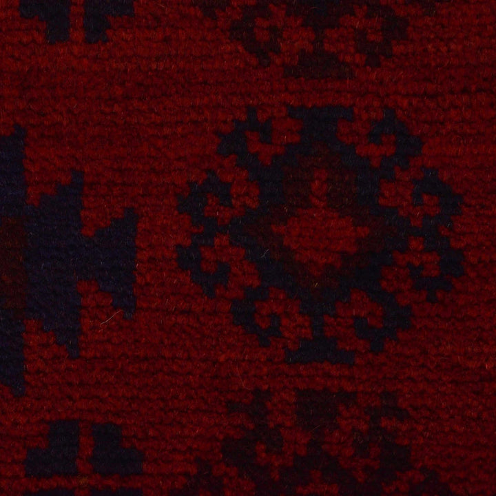 Red Afghan Baluchi Rug 2' 9" x 4' 8" Hand-Knotted | No. AL18976