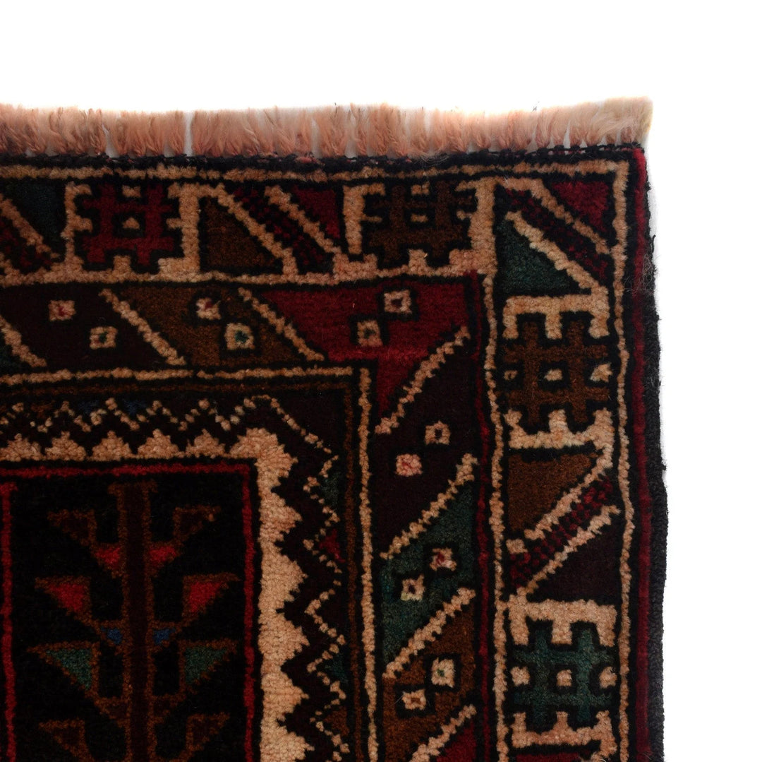 Afghan Prayer Rug 3' 1" x 5' 4" Hand-Knotted | No. AL18999