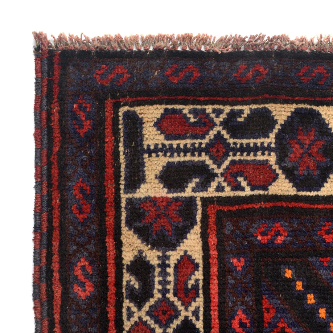 Afghan Baluchi Rug 5' 2" x 6' 7" Hand-Knotted | No. AL19125