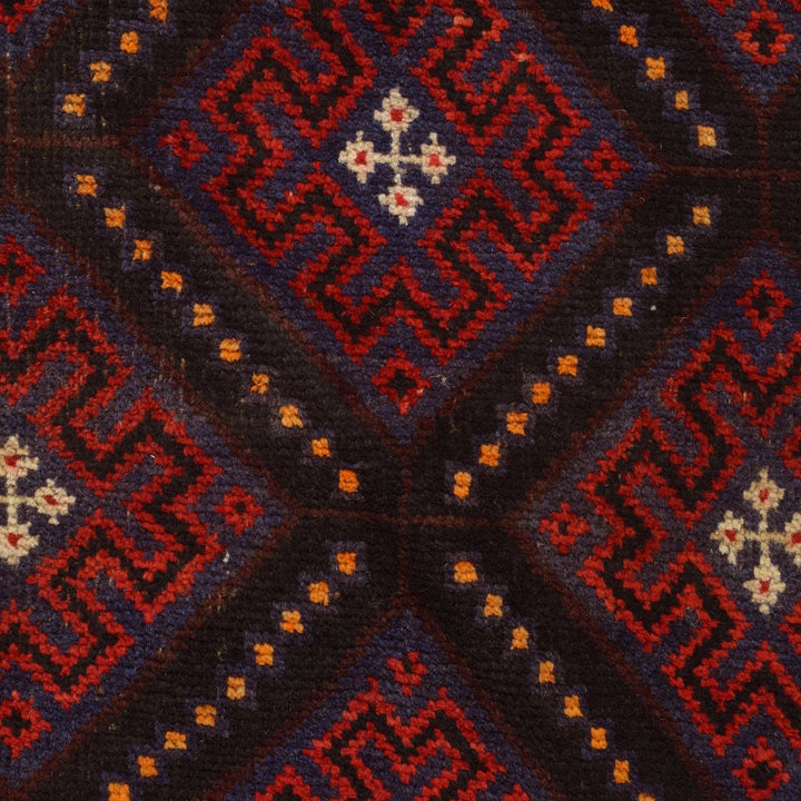 Afghan Baluchi Rug 5' 2" x 6' 7" Hand-Knotted | No. AL19125