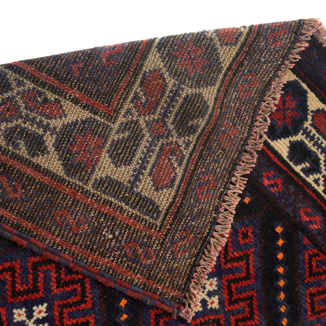 Afghan Baluchi Rug 5' 2" x 6' 7" Hand-Knotted | No. AL19125