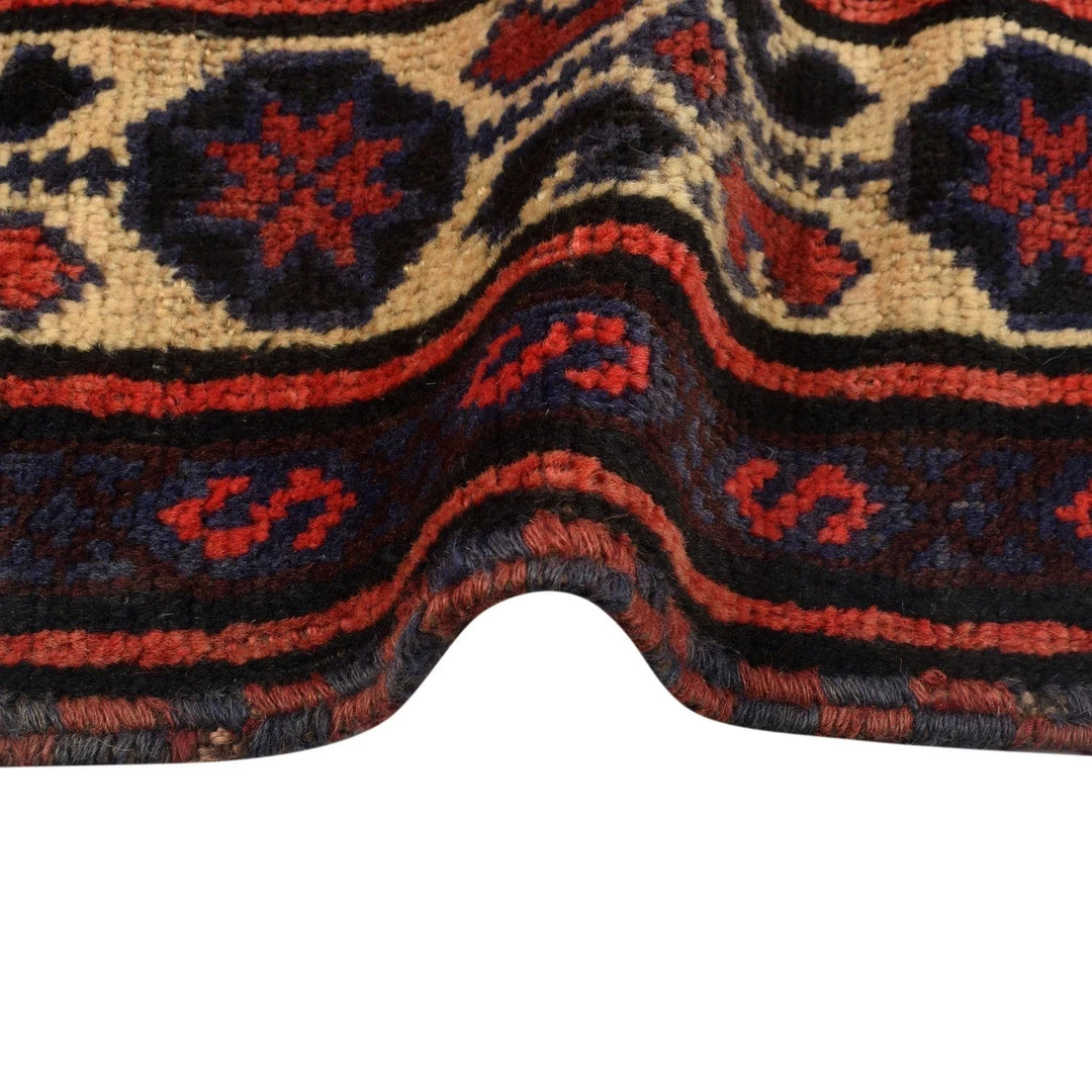 Afghan Baluchi Rug 5' 2" x 6' 7" Hand-Knotted | No. AL19125