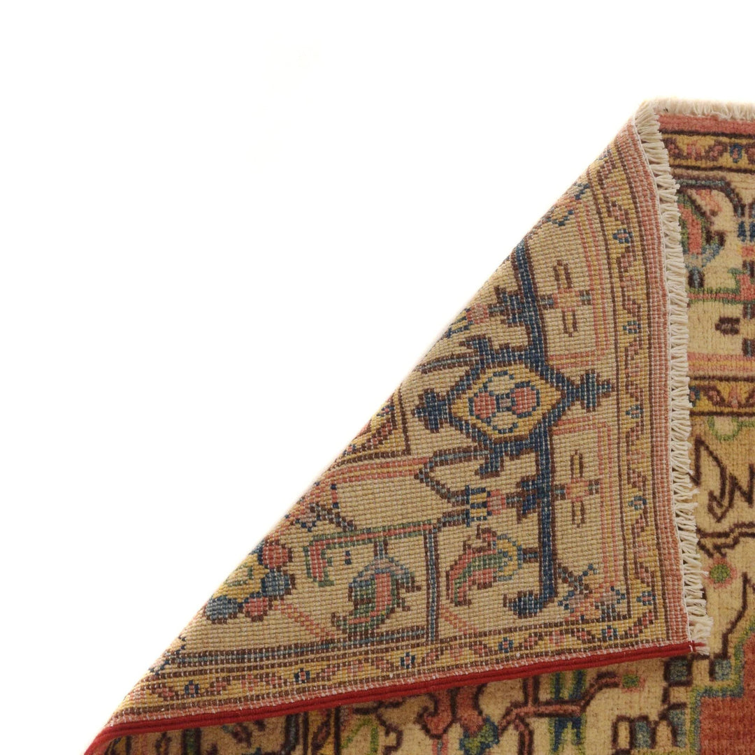 Afghan Heriz Rug 3' 10" x 6' 1" Hand-Knotted | No. AL19245