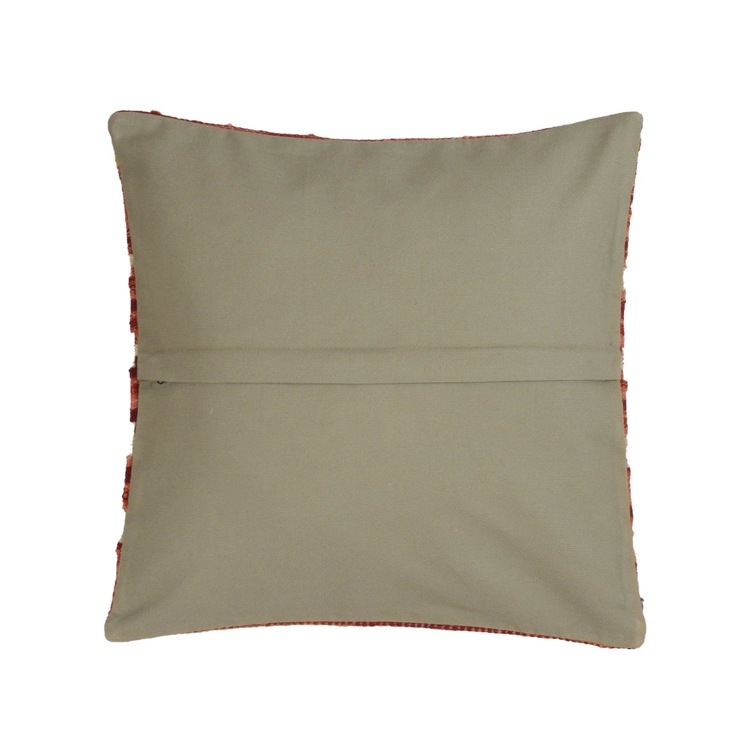 Afghan Geometric Cushion 1' 5" x 1' 5" Flat-Weave | No. AL19397