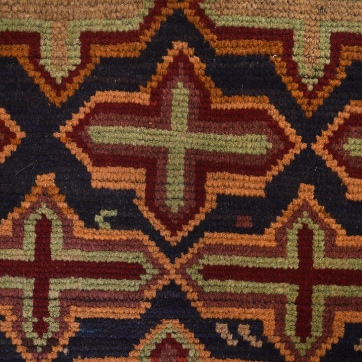 Afghan Baluchi Rug 3' 3" x 5' 12" Hand-Knotted | No. AL19433