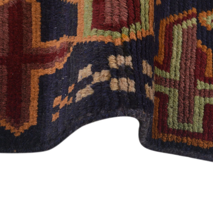Afghan Baluchi Rug 3' 3" x 5' 12" Hand-Knotted | No. AL19433