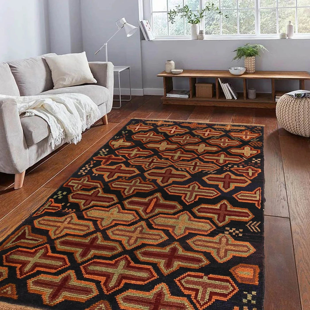 Afghan Baluchi Rug 3' 3" x 5' 12" Hand-Knotted | No. AL19433