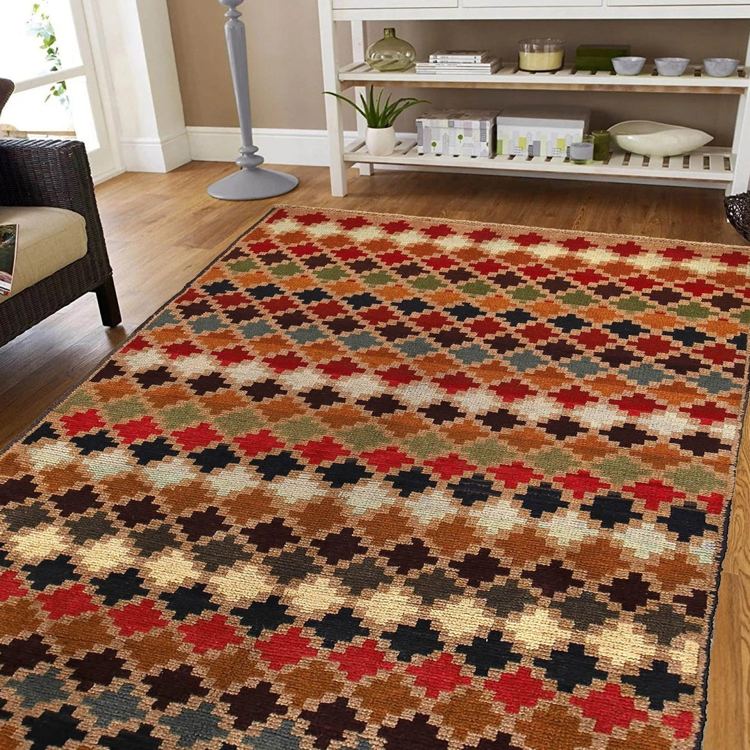 Afghan Baluchi Rug 3' 9" x 6' 4" Hand-Knotted | No. AL19472