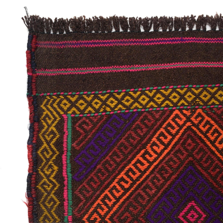 Afghan Kilim Rug 2' 4" x 8' 8" Flat-Weave | No. AL19609