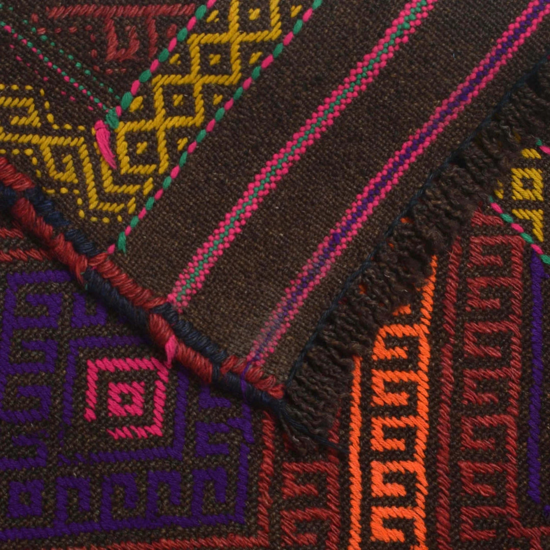 Afghan Kilim Rug 2' 4" x 8' 8" Flat-Weave | No. AL19609