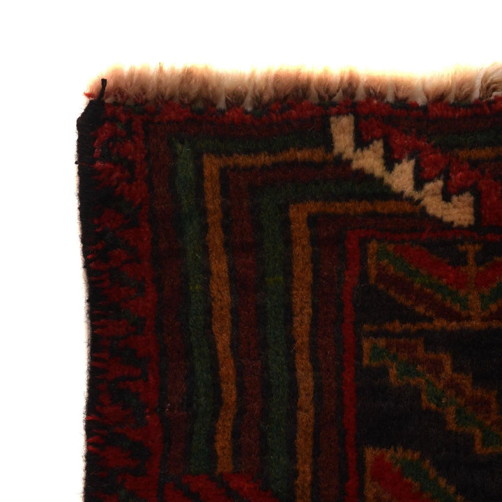 Afghan Baluchi Rug 3' 10" x 5' 8" Hand-Knotted | No. AL19616