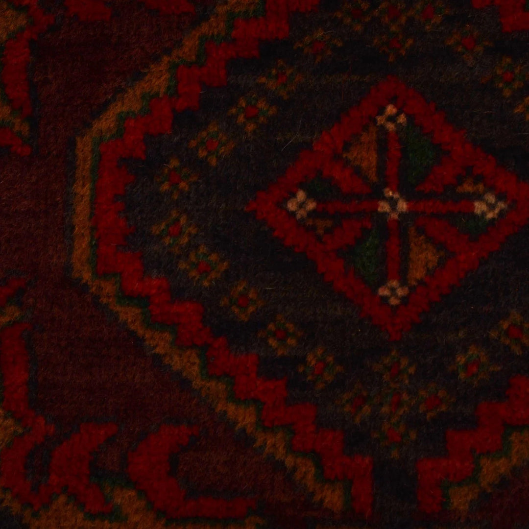 Afghan Baluchi Rug 3' 10" x 5' 8" Hand-Knotted | No. AL19616