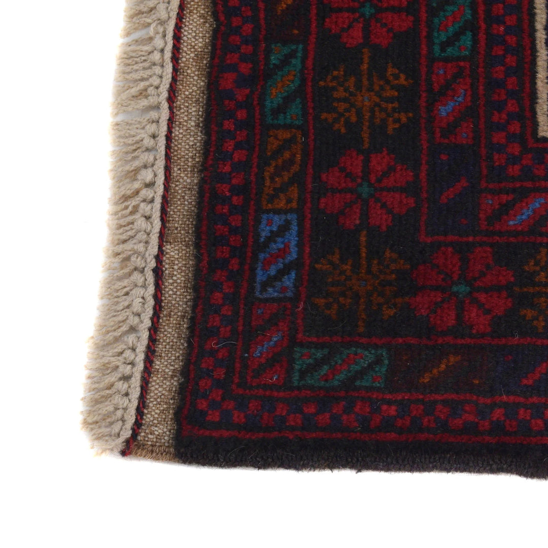 Afghan Prayer Rug 3' 0" x 5' 2" Hand-Knotted | No. AL19642