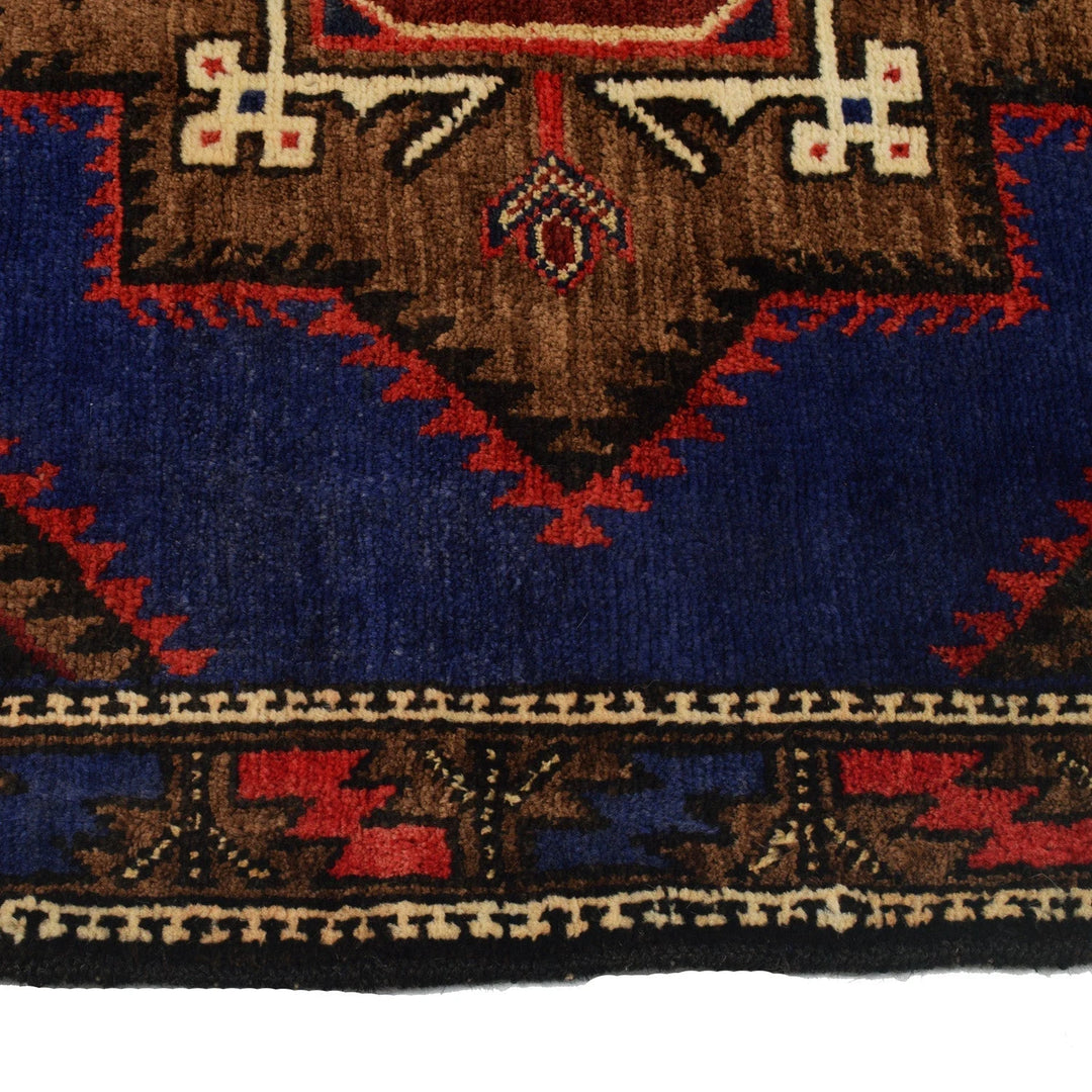 Afghan Baluchi Rug 3' 0" x 4' 11" Hand-Knotted | No. AL19780