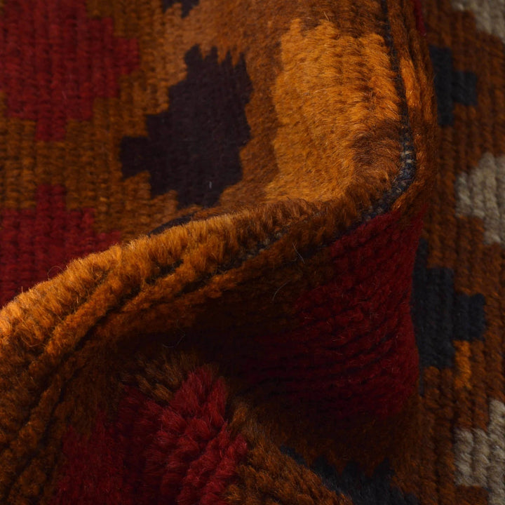 Brown Afghan Baluchi Rug 3' 9" x 6' 0" Hand-Knotted | No. AL19822