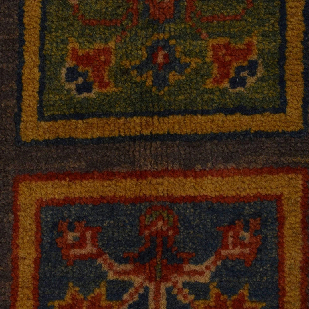Afghan Bakhtiar Rug 3' 3" x 4' 11" Hand-Knotted | No. AL20015