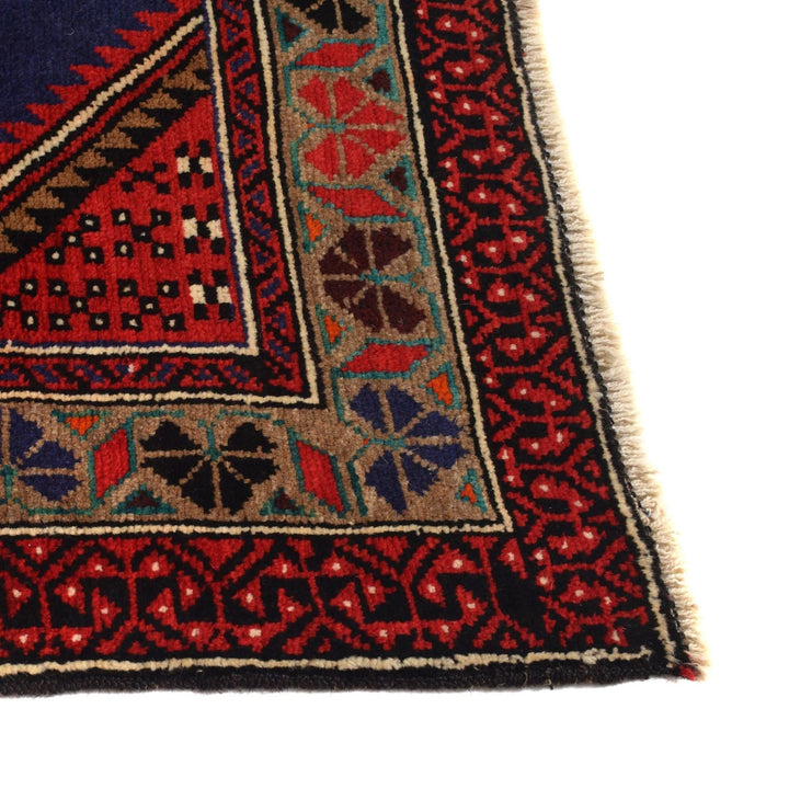 Blue Afghan Baluchi Rug 4' 4" x 6' 6" Hand-Knotted | No. AL20361