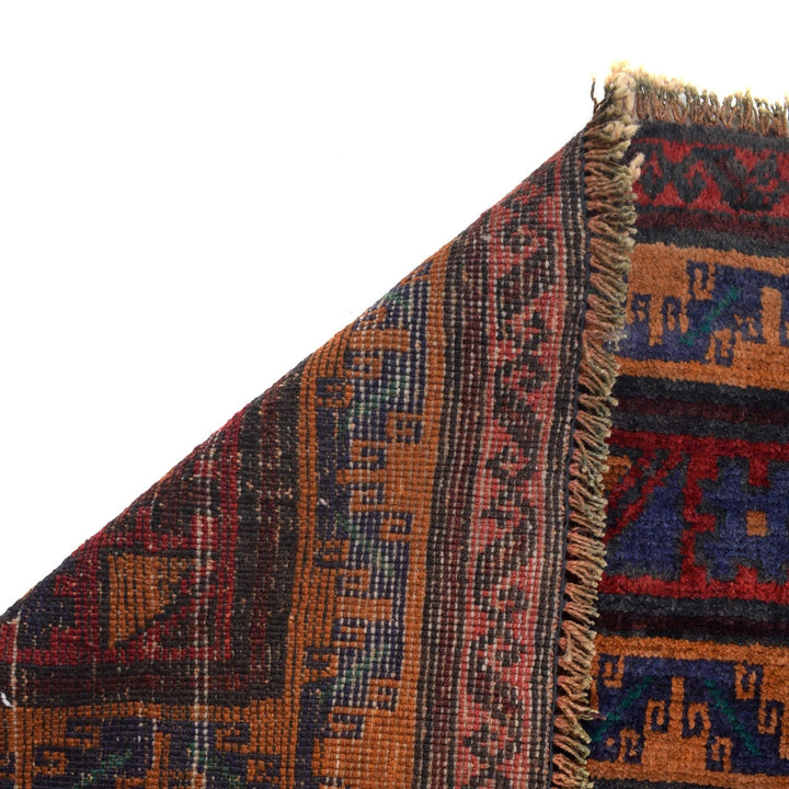 Afghan Baluchi Rug 3' 7" x 6' 5" Hand-Knotted | No. AL20389