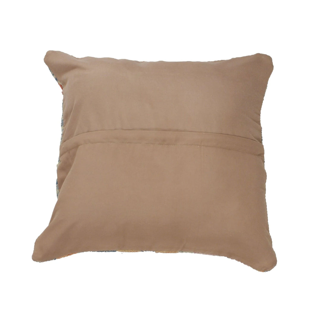 Afghan Kilim Cushion 1' 4" x 1' 4" Flat-Weave | No. AL20454