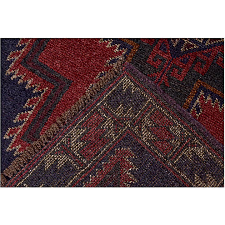 Afghan Baluchi Rug 2' 12" x 5' 2" Hand-Knotted | No. AL20799