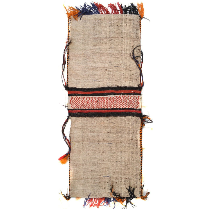 Afghan Baluch Saddle Bag Kilim 1' 7" x 4' 2" Flat-Weave | No. AL20937