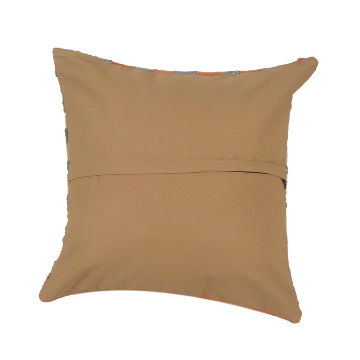 Afghan Kilim Cushion 1' 6" x 1' 6" Flat-Weave | No. AL21003
