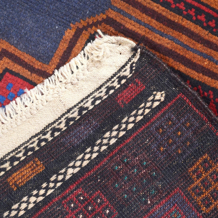 Afghan Baluchi Rug 3' 0" x 4' 9" Hand-Knotted | No. AL21044