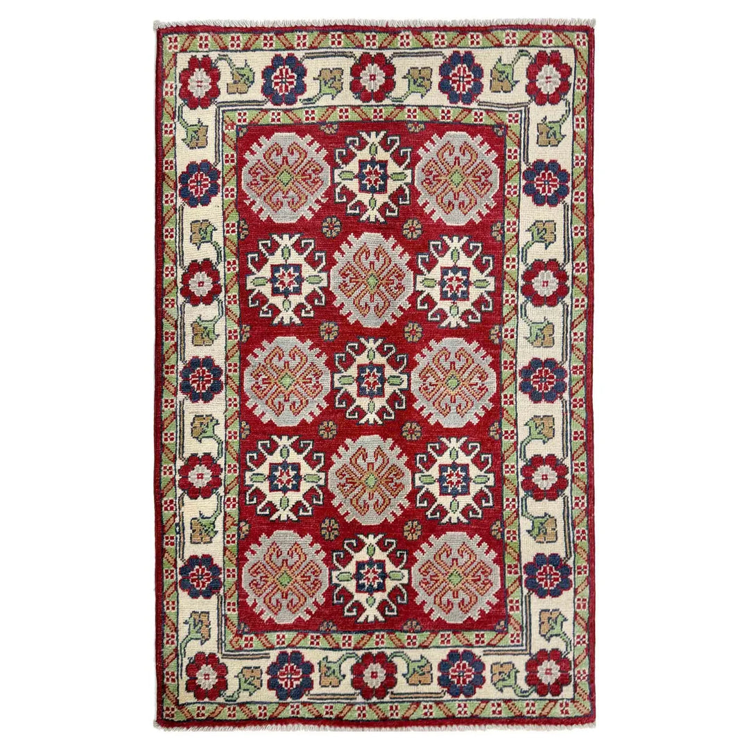Hand Knotted Kazak Oriental Rug 2' 7" x 4' 3" - No. AL21263