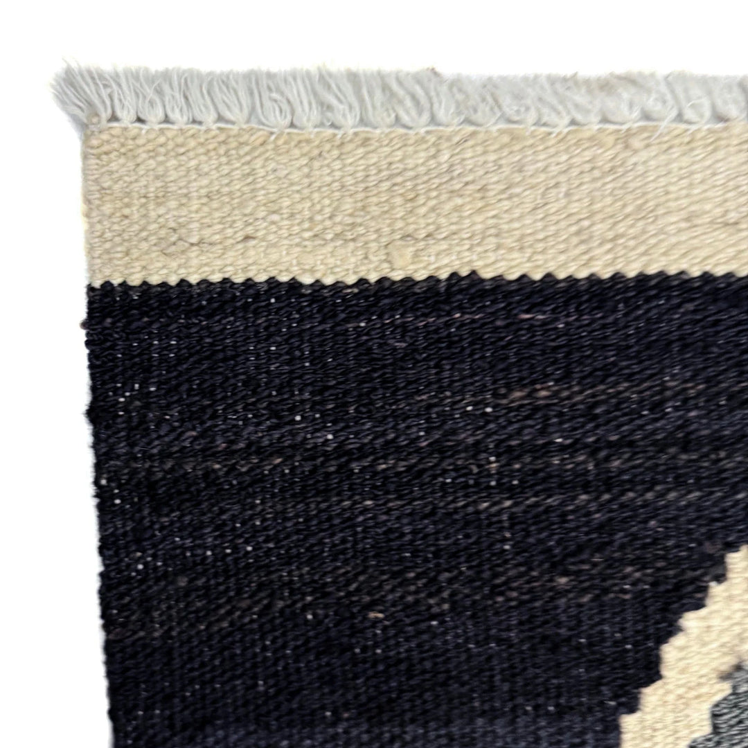 Afghan Vegetable Kilim Rug 6' 4" x 8' 8" Flat-Weave | No. AL213183