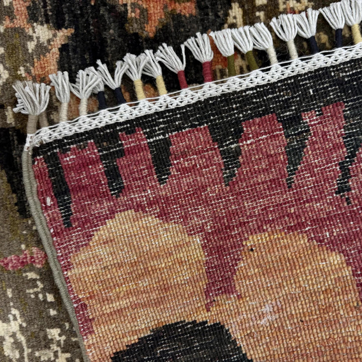 Afghan Gabbeh Rug 4' 9" x 6' 8" Hand-Knotted | No. AL216297