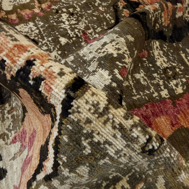 Afghan Gabbeh Rug 4' 9" x 6' 8" Hand-Knotted | No. AL216297
