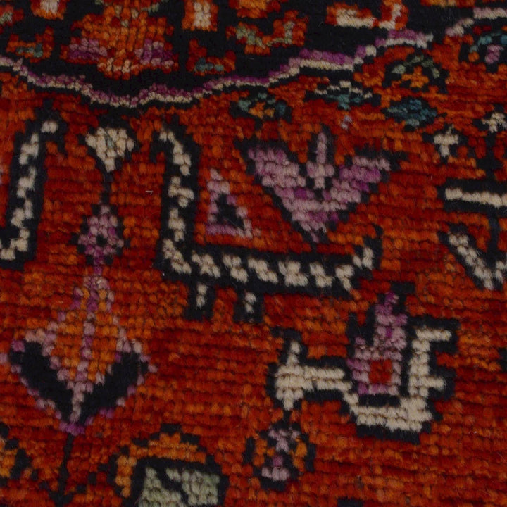 Red Afghan Sherazi Rug 5' 9" x 7' 7" Hand-Knotted | No. AL21809