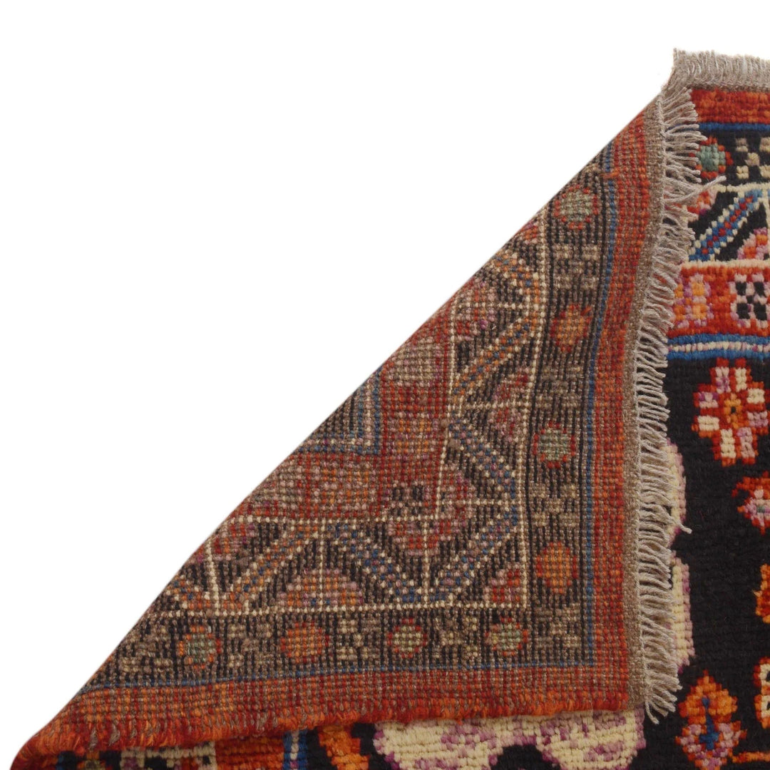 Red Afghan Sherazi Rug 5' 9" x 7' 7" Hand-Knotted | No. AL21809