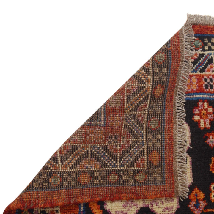 Red Afghan Sherazi Rug 5' 9" x 7' 7" Hand-Knotted | No. AL21809