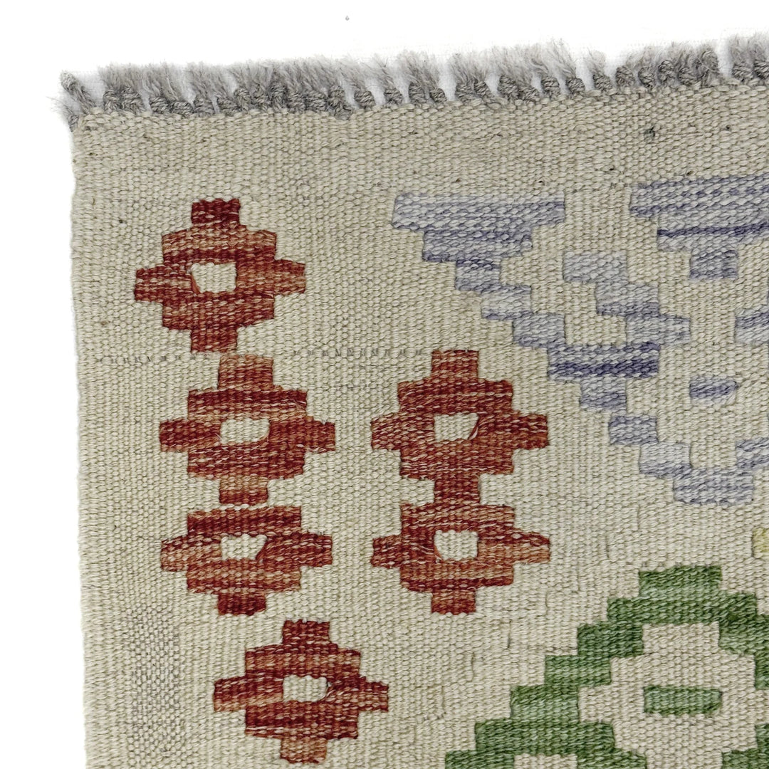 Afghan Kilim Rug 6' 7" x 9' 6" Flat-Weave | No. AL21930