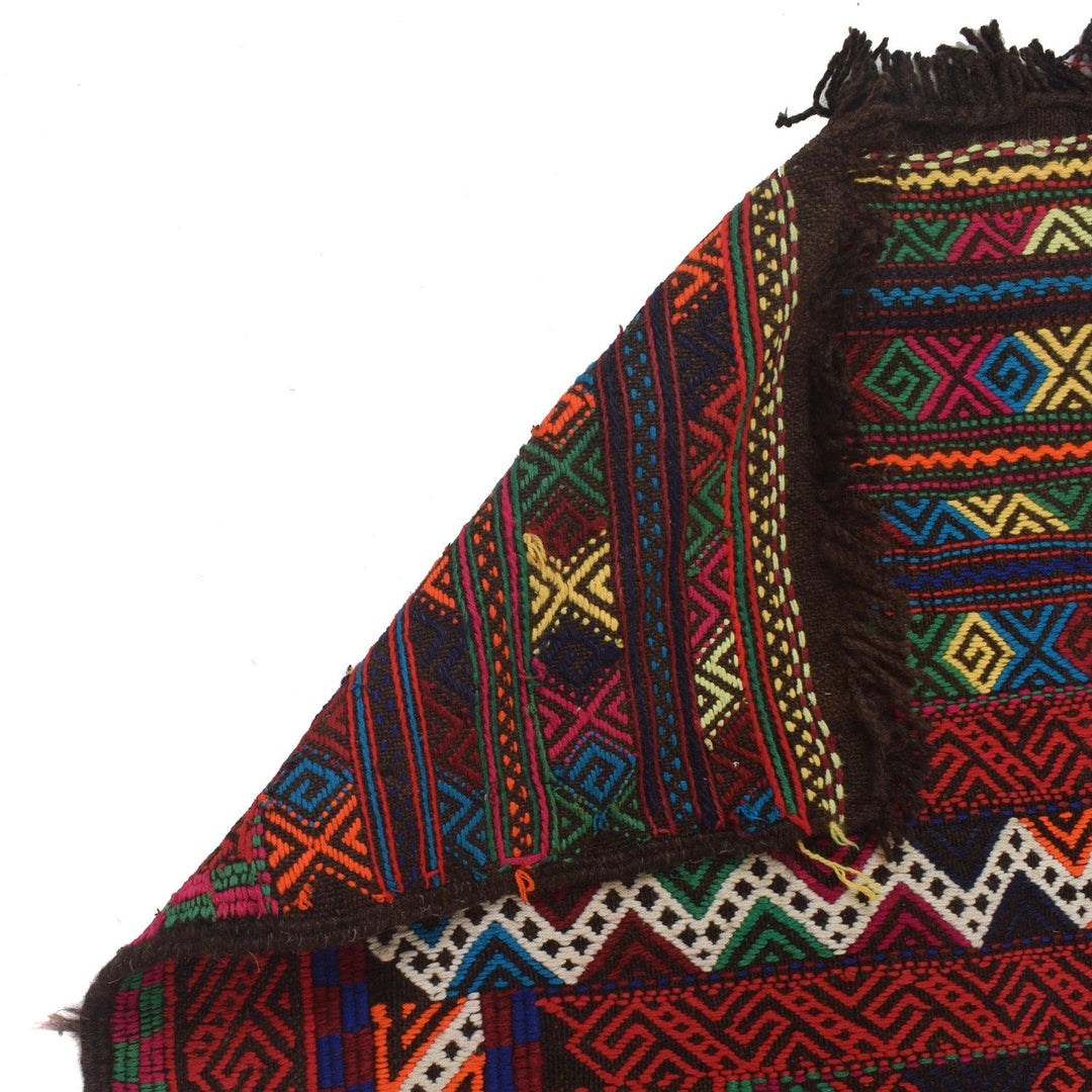 Afghan Suzani Kilim Rug 4' 7" x 6' 4" Flat-Weave | No. AL22553