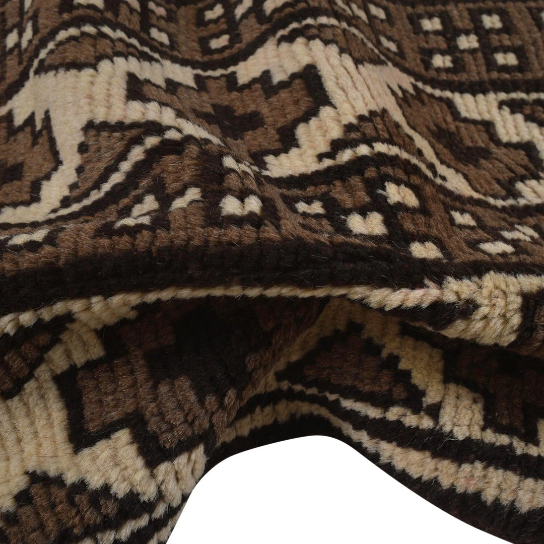 White Afghan Oriental Rug 5' 10" x 8' 11" Hand-Knotted | No. AL22555