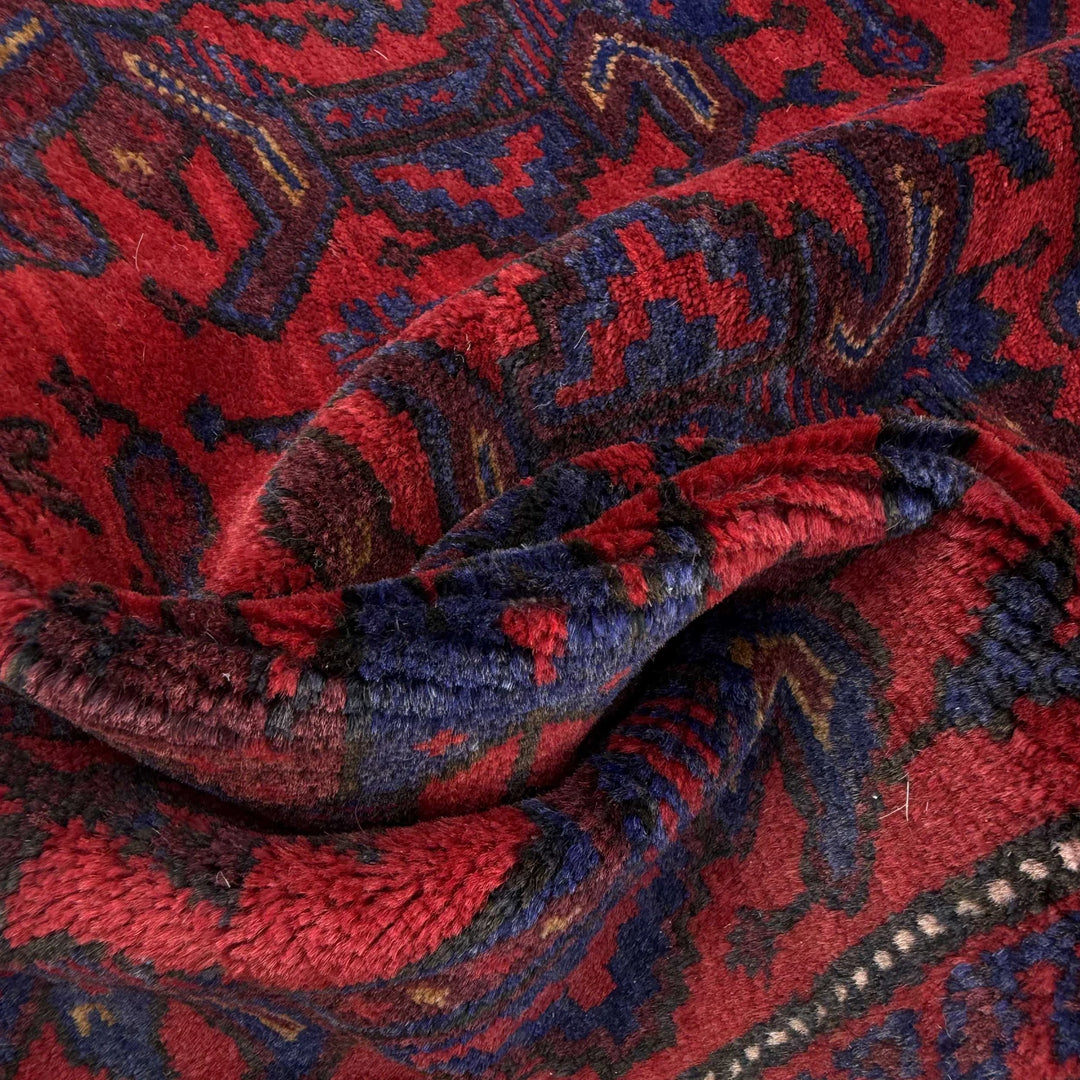 Afghan Baluchi Rug 2' 9" x 4' 9" Hand-Knotted | No. AL22676