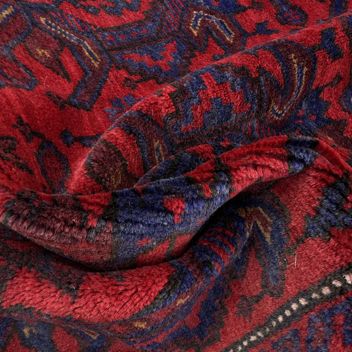 Afghan Baluchi Rug 2' 9" x 4' 9" Hand-Knotted | No. AL22676