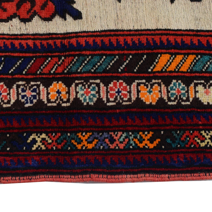 Afghan Baluchi Rug 3' 0" x 4' 5" Hand-Knotted | No. AL22874