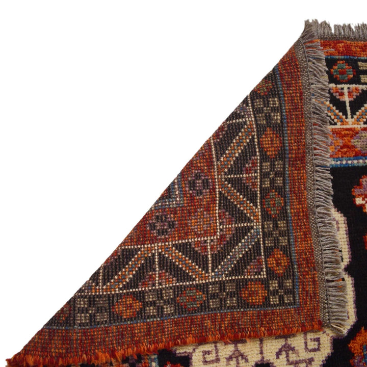 Red Afghan Shirazi Rug 6' 8" x 9' 8" Hand-Knotted | No. AL22888
