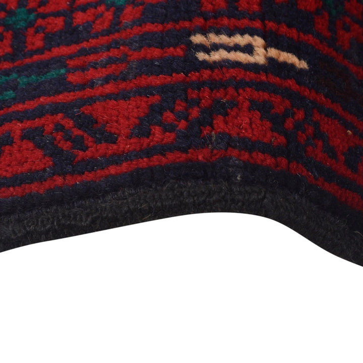 Red Afghan Prayer Rug 2' 5" x 3' 7" Hand-Knotted | No. AL22964