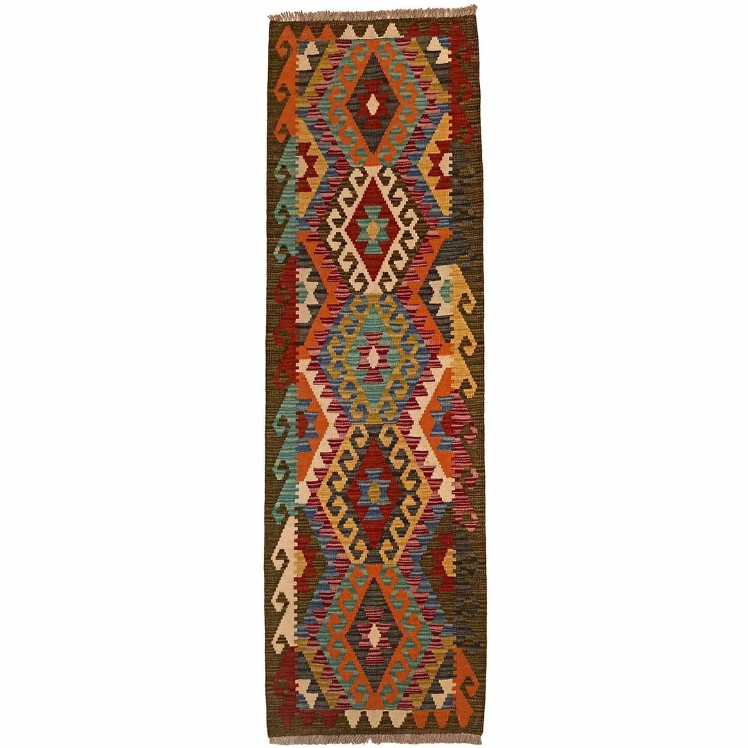 Afghan Kilim Rug 1' 10" x 6' 4" Flat-Weave | No. AL23133